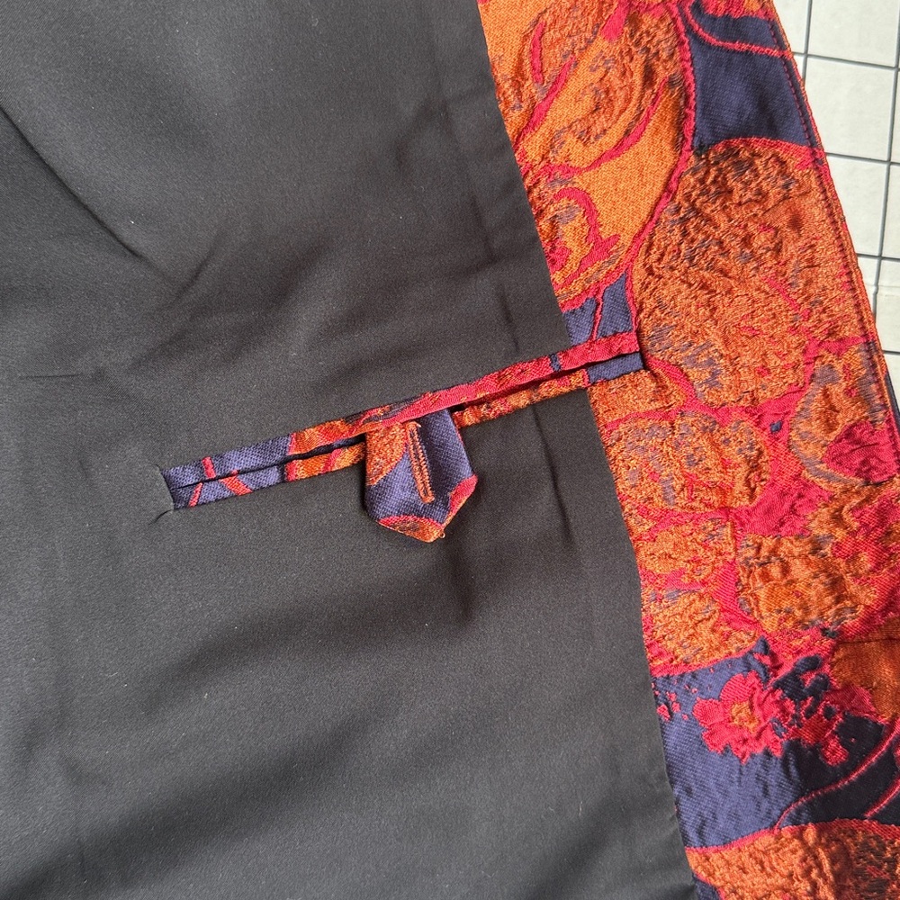 1960s Style Brocade Swing Jacket “Jackie O” Evening Coat • Mandarin Collar - Picture 13 of 15